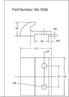 <!-SK-1046 Latch Strikes Line Drawing->