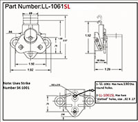<!-LL-1061SL-Wing-Turns-Link-Locks-Line-Drawing->