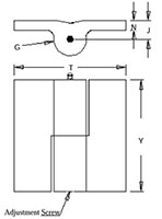 <!-Steel Adjustable Hinges Line Drawing->