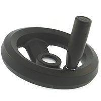 2 Spoke Nylon Handwheels with Revolving Handle