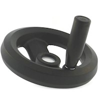2 Spoke Nylon Handwheels with Folding Handle