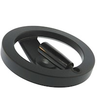 2 Spoke Aluminum Handwheels with Folding Handle 2 Spoke Aluminum Handwheels with Folding Handle