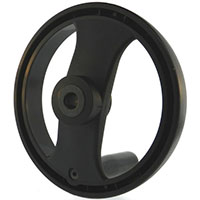 2 Spoke Plastic Handwheels with Folding Handles - 3