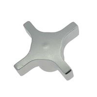 4 Lobed Tapped Aluminum Hand Knobs - 4