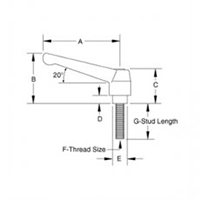 <!-Classic Style Imperial Zinc Adjustable Handles with Steel Stud Insert - 2->