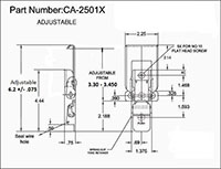 <!-CA-2501X Adjustable Tension Latches - 2->