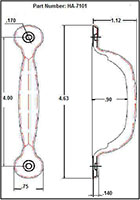 <!-HA-7101 Cabinet Pull Handles - 2->