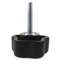 Studded Soft Touch 5 Lobe Hand Knobs - 4