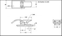 <!-CA-2105 Draw Latches with Curved Loop Bail - 2->