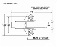 <!-CA-1011 Tension Draw Latches with Long Hook - 2 ->