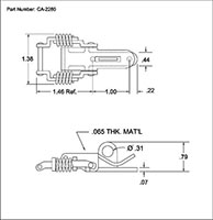 <!-CA-2280 Lockable Compression Latches - 2->