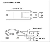 <!-CA-2044 Over-Center Draw Latches with Hooked Loop Bail - 2->