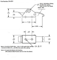 <!-CA-4231 Over-Center Draw Latches Padlockable Line Drawing->