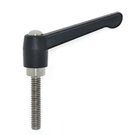 Classic Style Metric Plastic Adjustable Handles with Stainless Steel Stud Insert Classic Style Metric Plastic Adjustable Handles with Stainless Steel Stud Insert