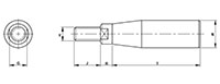 <!-Steel Revolving Handles Line Drawing->