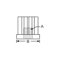 <!-Round End Threaded Tubes Line Drawing->