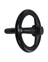 3 Spoke Plastic Offset Handwheels with Revolving Handles