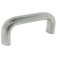 Bottom Mount Tumbled Finish Aluminum Cabinet Handles - 4