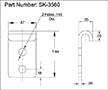 <!-SK-3560 Latch Strikes Line Drawing->