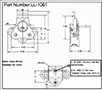 <!-LL-1061 Wing Turns-Link Locks Line Drawing->