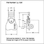 <!-LL-1081 Wing Turns-Link Locks Line Drawing->