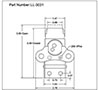 <!-LL-3031 Wing Turns-Link Locks Line Drawing->