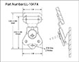 <!-LL-1047X Wing Turns-Link Locks Line Drawing->
