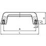 <!-Bottom Mount Phenolic Bridge Pull Handles - 2->