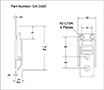<!-CA-3420 Adjustable Catches Line Drawing->