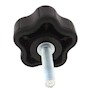 Studded Soft Touch 5 Lobe Hand Knobs - 3