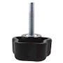 Studded Soft Touch 5 Lobe Hand Knobs - 4