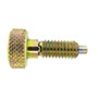 Knurled Knob Non-Locking Nose Retractable Plungers without Nylon Patch