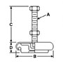 <!-Machinery Anti-Vibration Mounts Line Drawing->