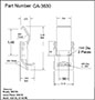 <!-CA-3630 Over-Center Draw Latches Lockable Line Drawing->