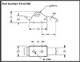 <!-CA-4234X Over-Center Draw Latches Padlockable Line Drawing->