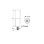 <!-Phenolic Revolving Handles Line Drawing->