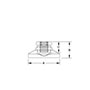 Steel Tapped Leveling Pads with Non Skid