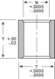 <!-Straight Style Bushings Line Drawing->