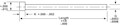 <!-Straight Style Nitride Ejector Pins Line Drawing->