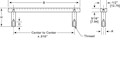 <!-Two Post Pull Handle Line Drawing->