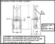 <!-CA-5100 Under Center Draw Latches Line Drawing->